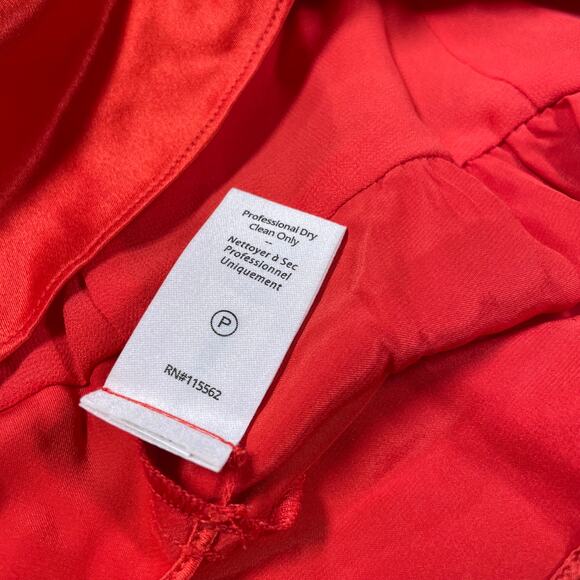 Cinq à Sept NWT Mirin Silk Top Chili Pepper Red Tank Blouse V-Neck Size XS - Picture 12 of 13